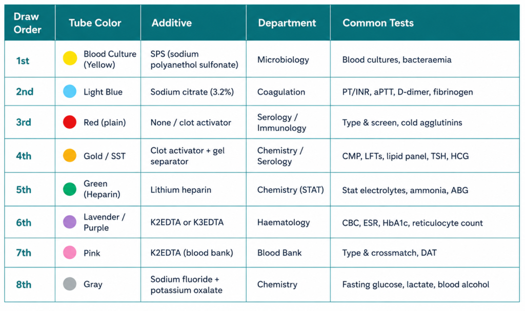 Order of Draw Phlebotomy?Tubes,Colors & Common Mistakes