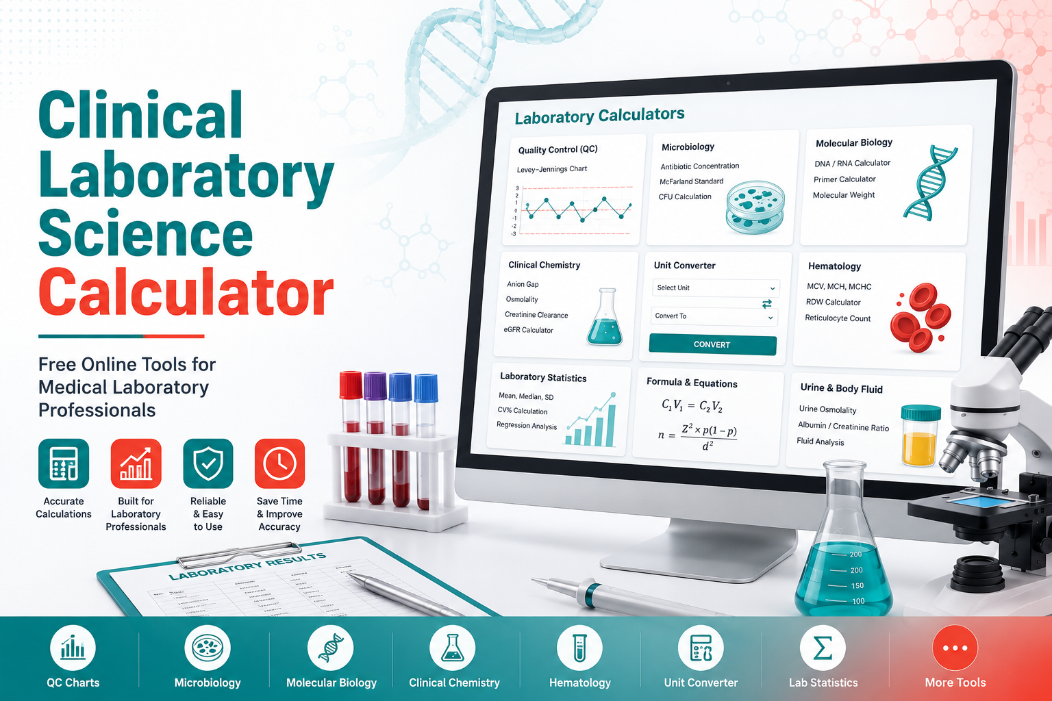 Free Online Calculators for Clinical Laboratory Science
